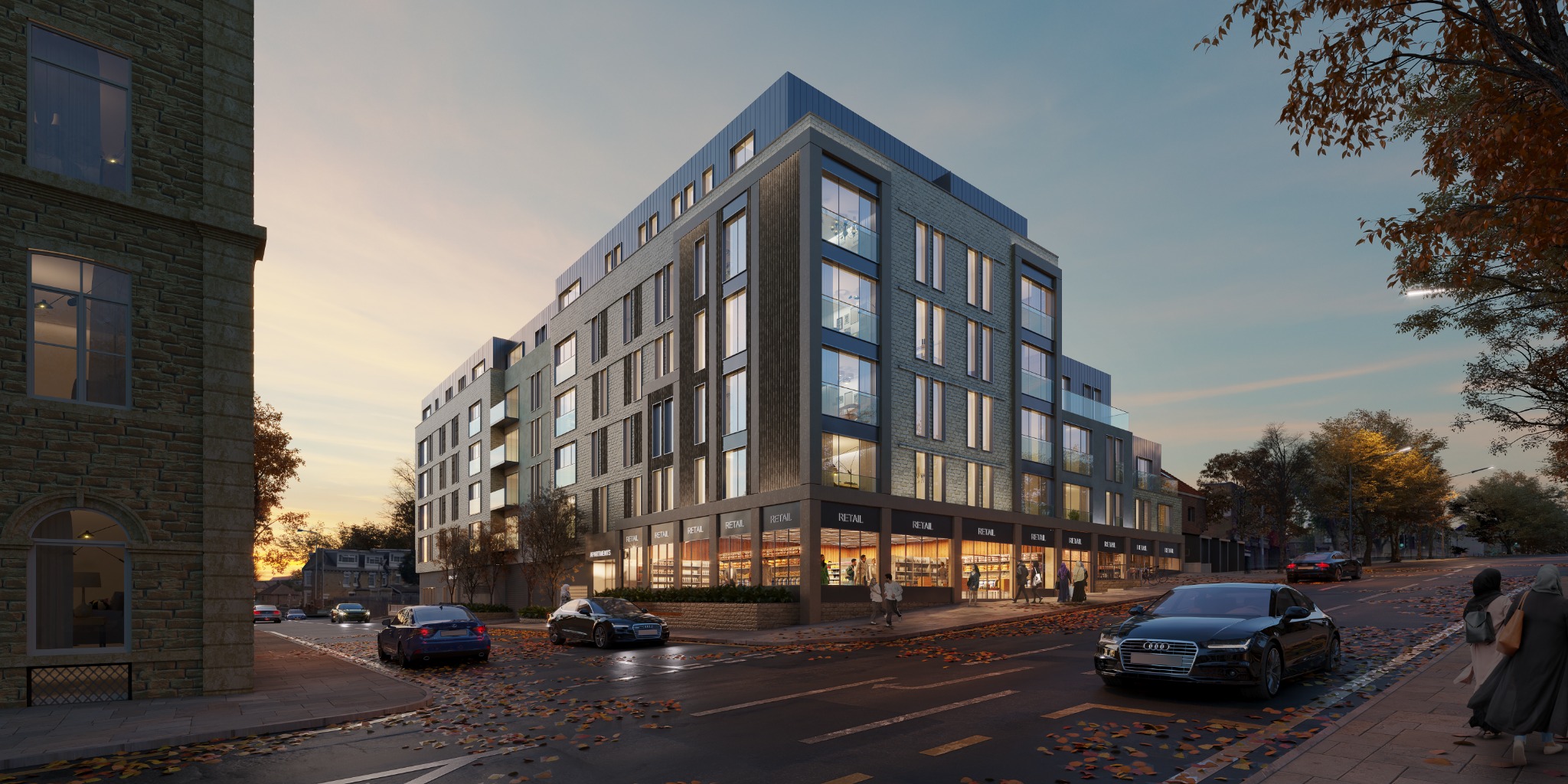 Residential development in Bradford architectural visualisation